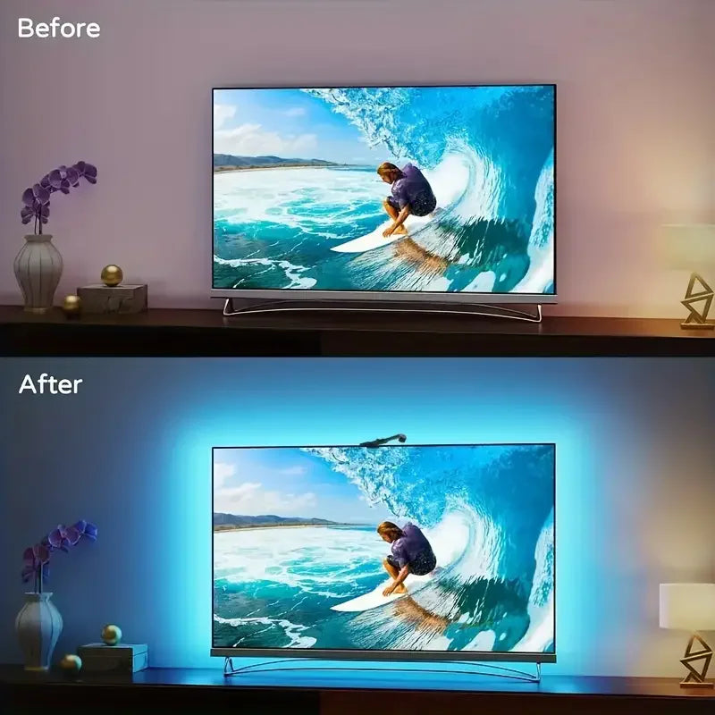 RGBIC LED TV Backlight with Camera - PlusGamer