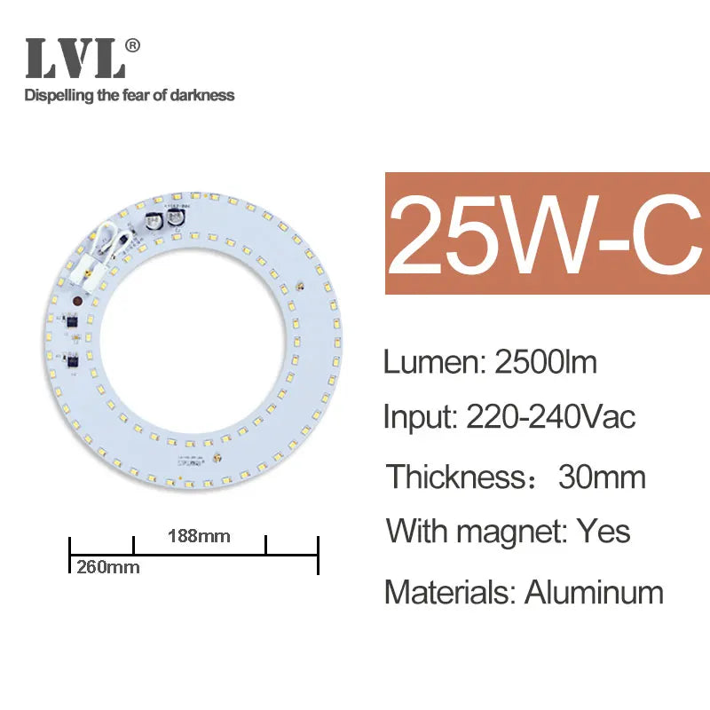 AC 220V No Flicker LED Ceiling Panel Light - PlusGamer