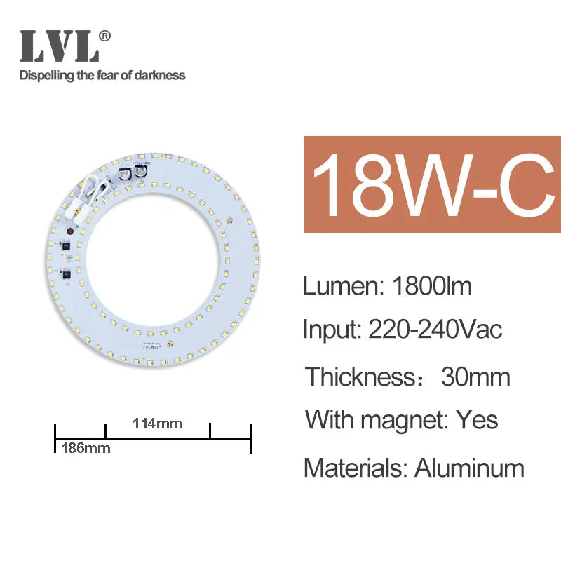 AC 220V No Flicker LED Ceiling Panel Light - PlusGamer