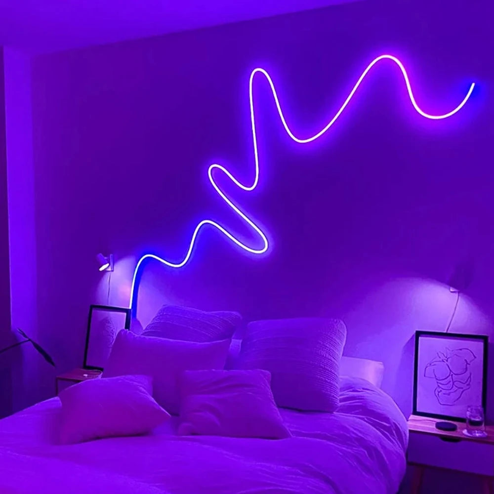 USB RGB Neon Rope Light with 44-Key Remote - PlusGamer