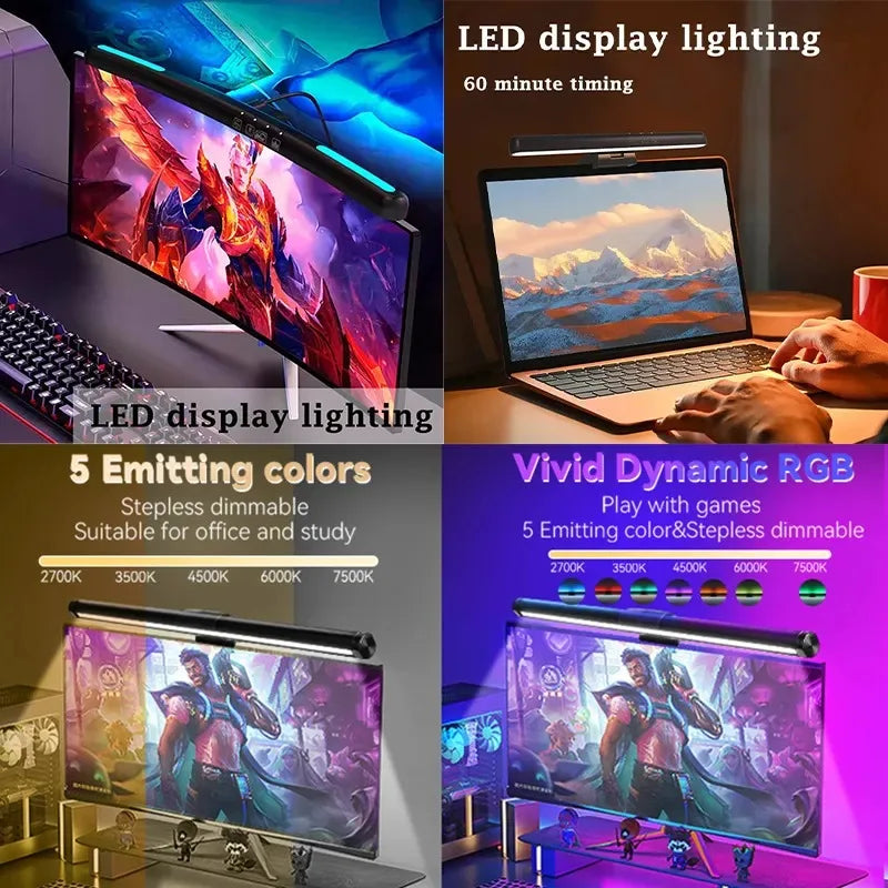 Stepless Dimming Monitor Light Bar - PlusGamer