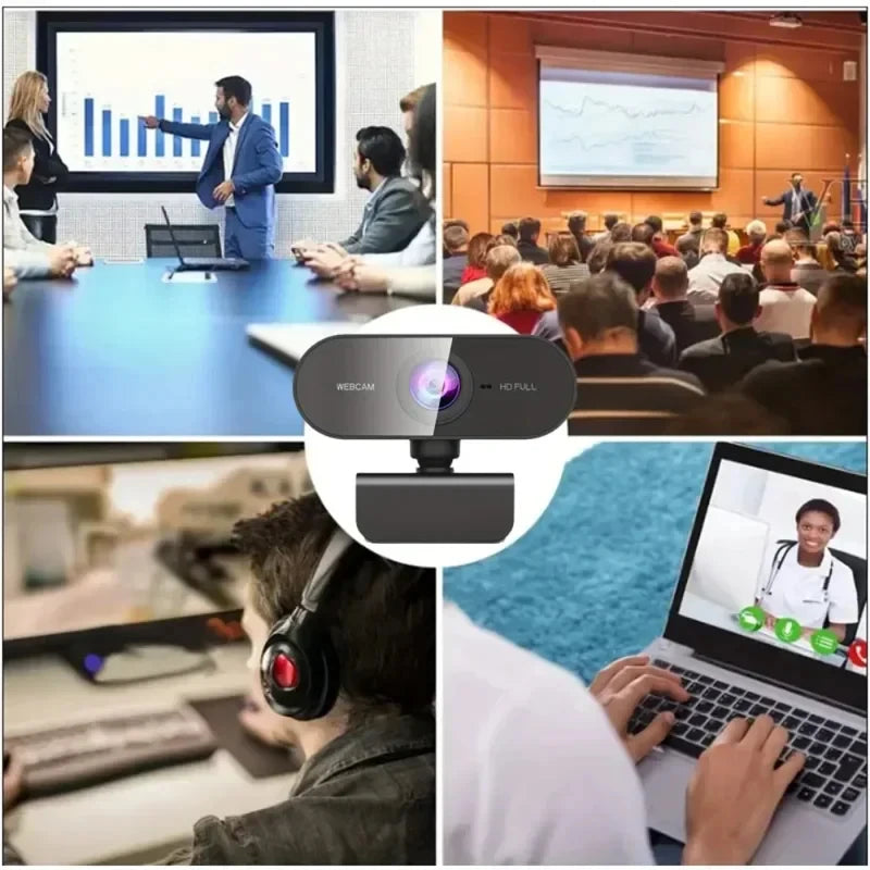1080P Drive-Free USB Rotatable Webcam - PlusGamer