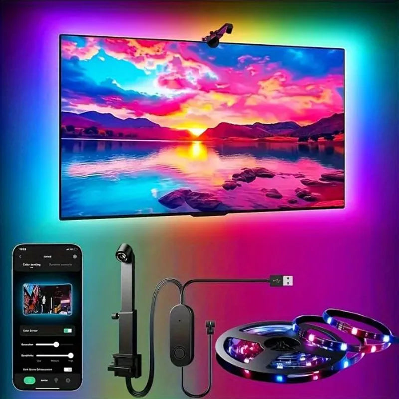 RGBIC LED TV Backlight with Camera - PlusGamer