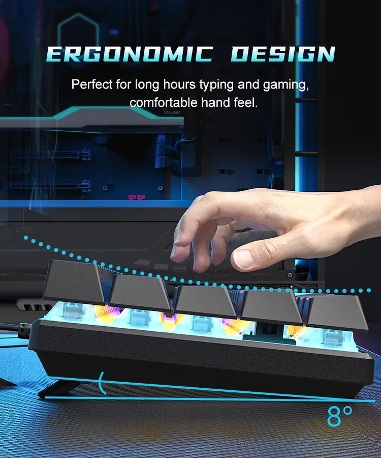 60% RGB Mechanical Gaming Keyboard - PlusGamer