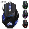 7-Button USB Wired 5500 DPI Gaming Mouse - PlusGamer
