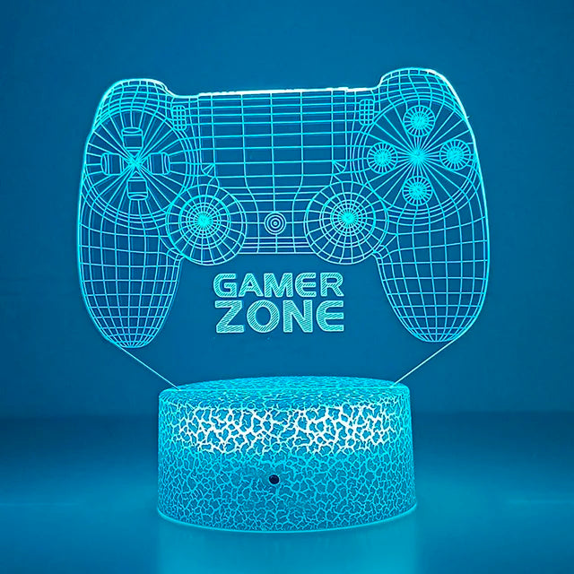 3D LED Gaming Nightlight & Headphone Lamp - PlusGamer