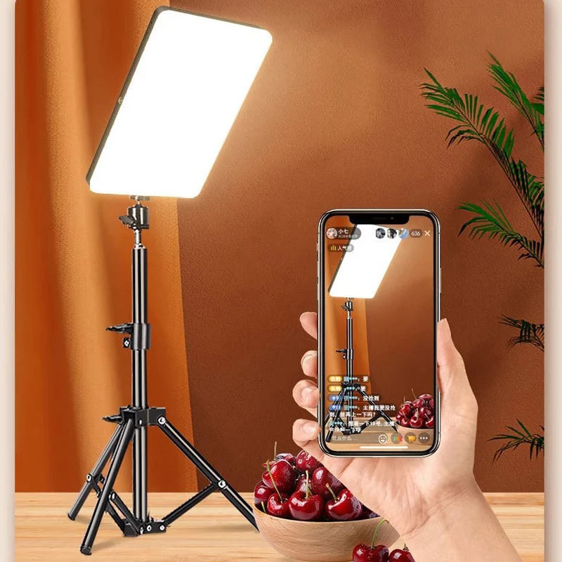 Professional LED Video Light Panel with Overhead Stand - PlusGamer