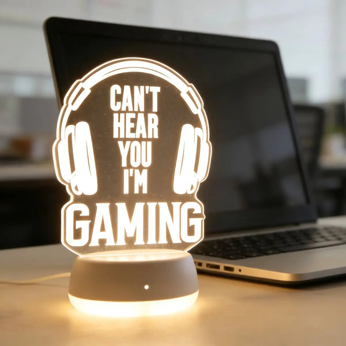 3D LED RGB Gaming Headphone Nightlight - PlusGamer