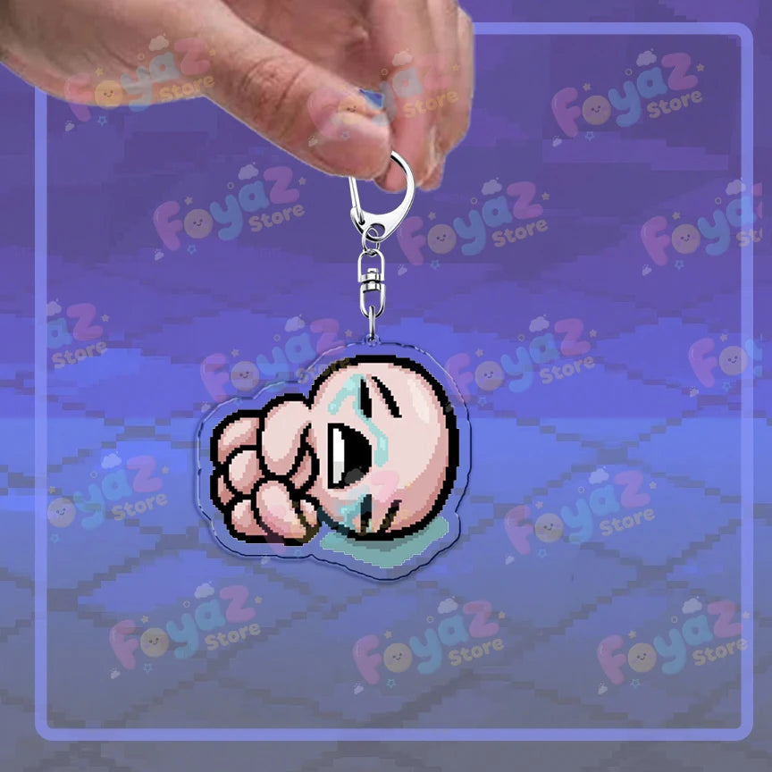 Isaac Pixel Art Keychain - PlusGamer