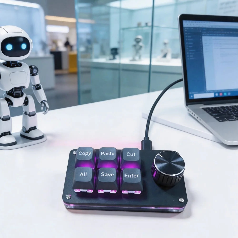 6-Key Customizable Mechanical Macro Pad - PlusGamer
