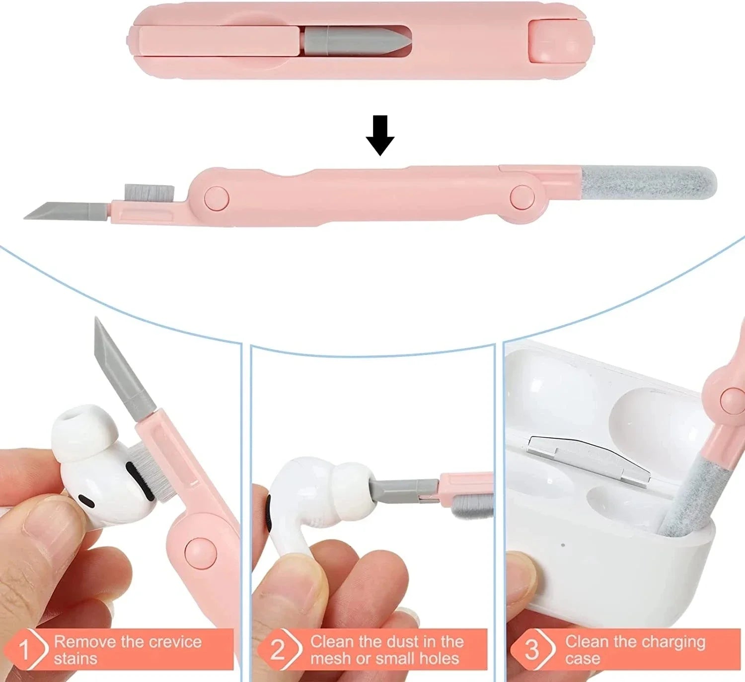 7-in-1 Multifunctional Cleaning Pen & Brush Kit - PlusGamer
