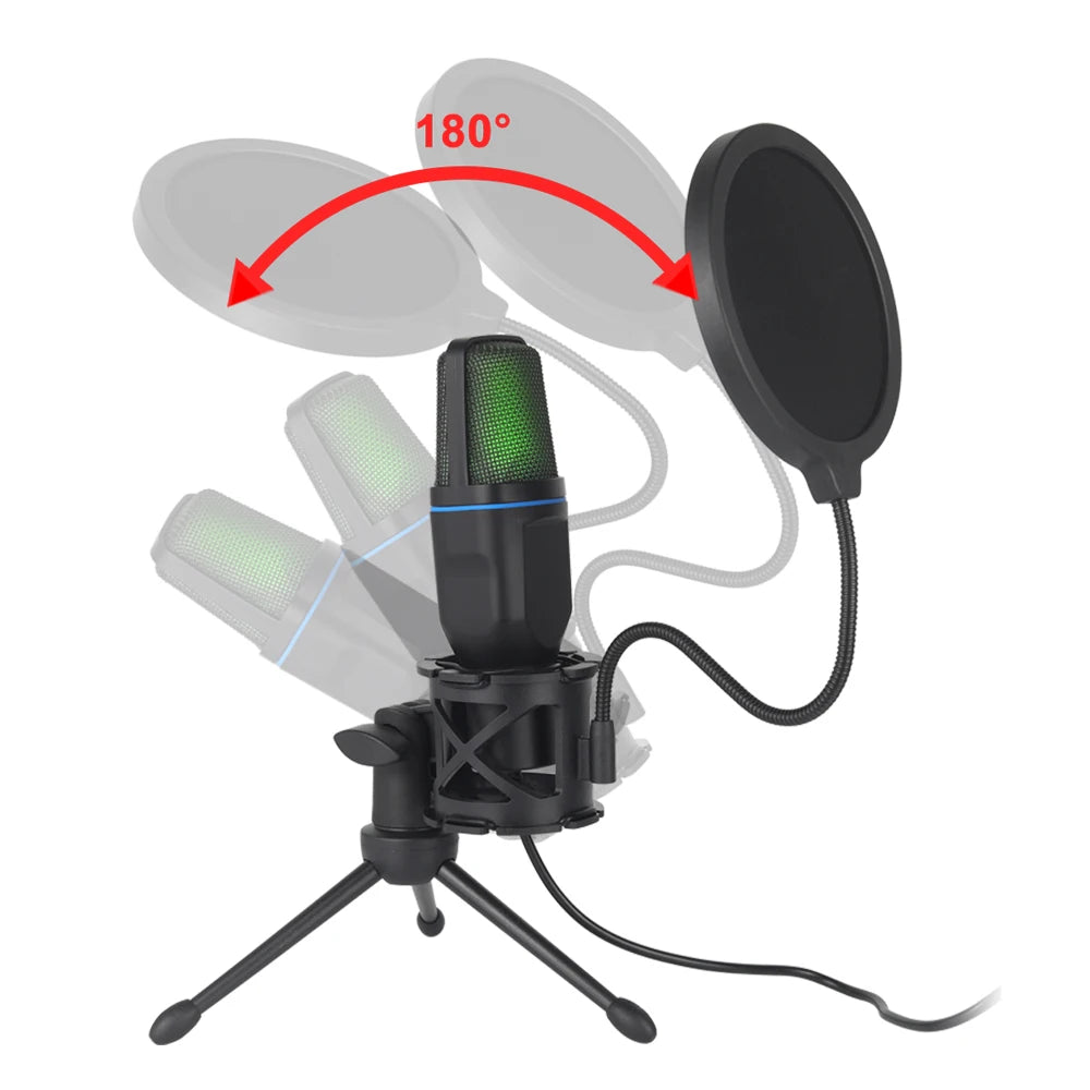 RGB USB Condenser Mic - PlusGamer