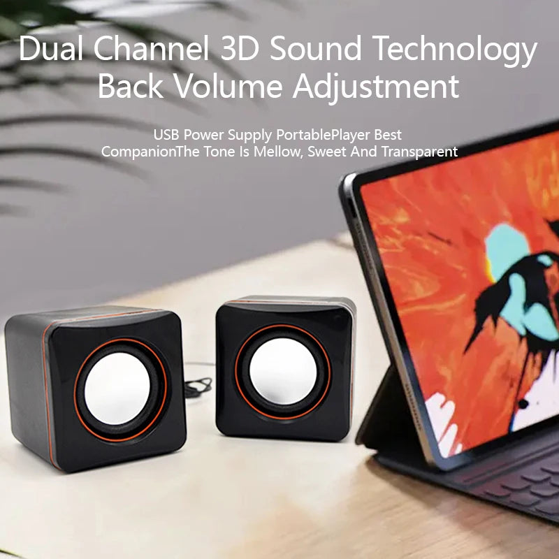 Mini USB-Powered Dual Gaming Speakers - PlusGamer