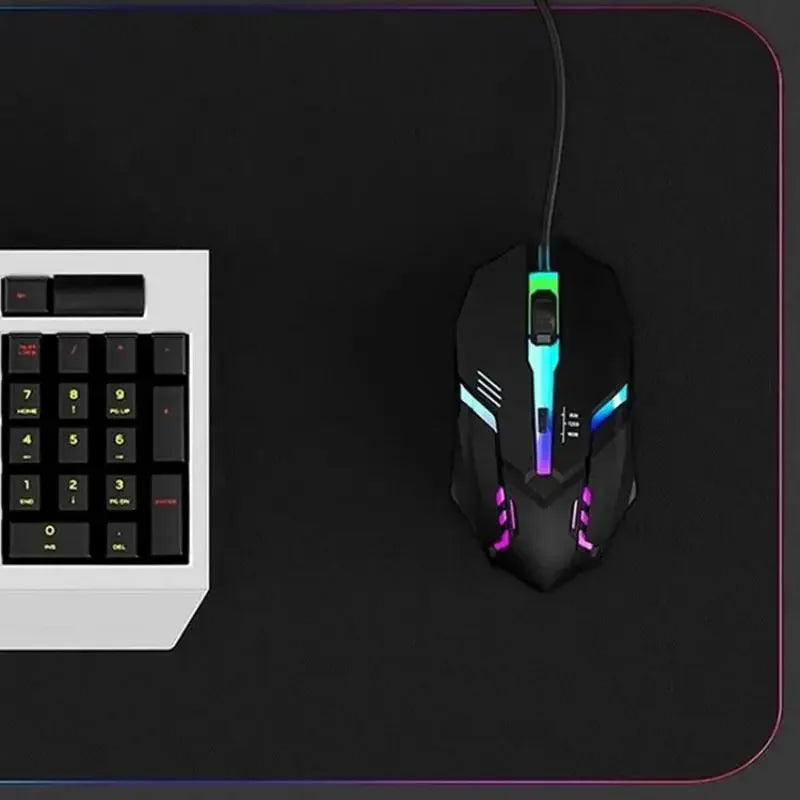 4-Button USB Wired RGB Gaming Mouse - PlusGamer