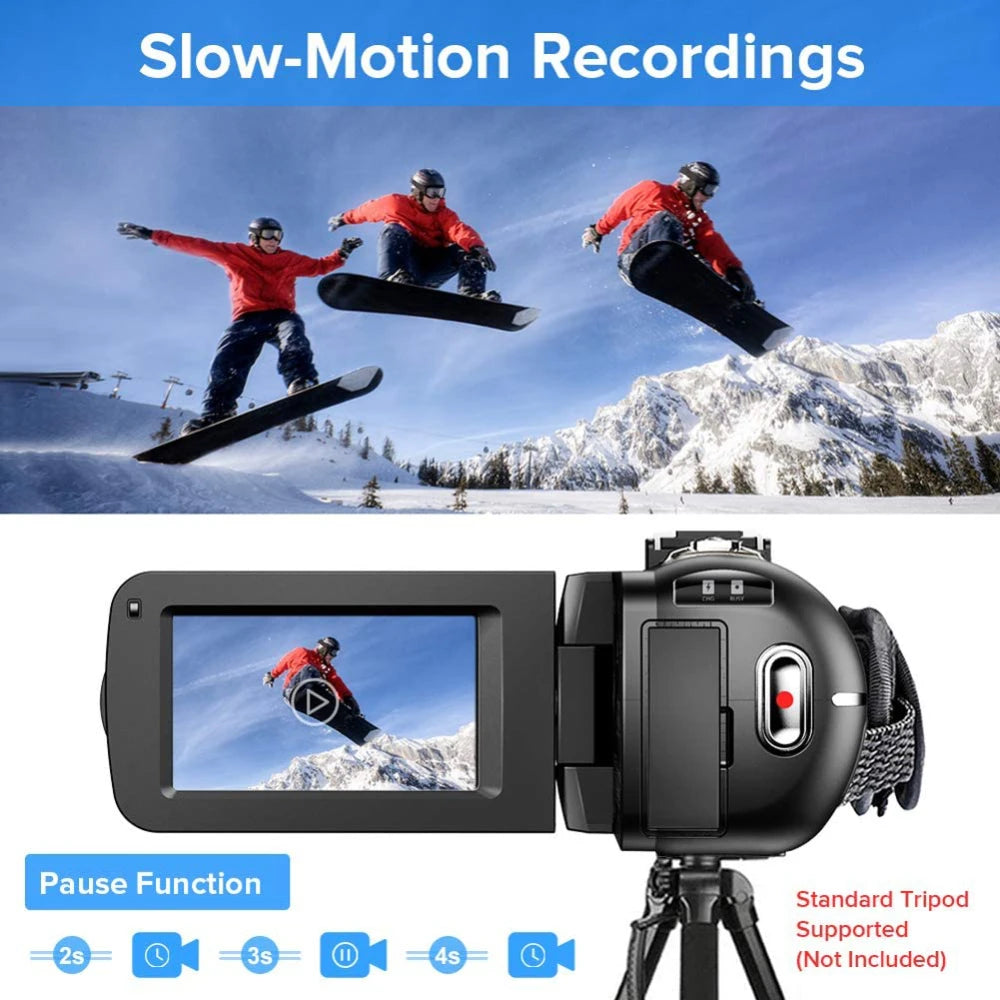 2.7K Vlogging Camcorder Kit (36MP) - PlusGamer
