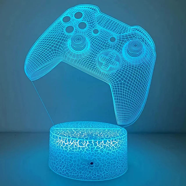 3D LED Gaming Nightlight & Headphone Lamp - PlusGamer