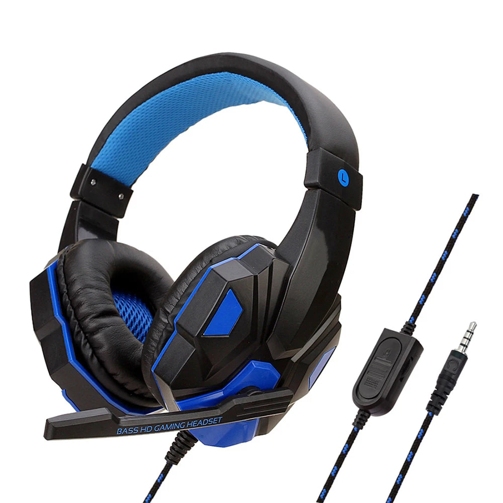 LED Wired Gaming Headset with Bass - PlusGamer