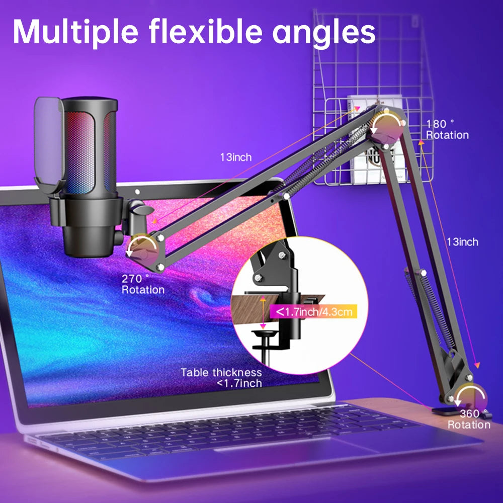 M8 RGB Gaming Mic Kit - PlusGamer