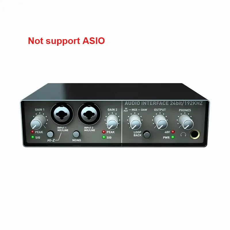 2-Channel USB External Audio Interface Sound Card - PlusGamer
