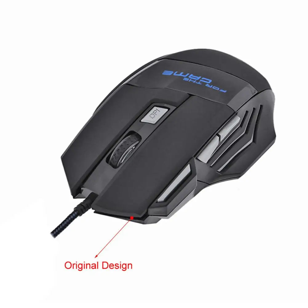 7-Button USB Wired 5500 DPI Gaming Mouse - PlusGamer