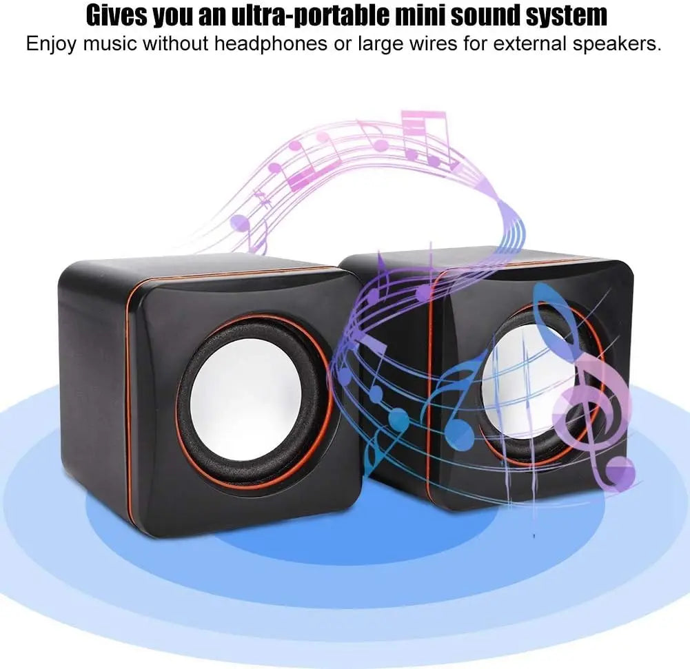 Mini USB-Powered Dual Gaming Speakers - PlusGamer