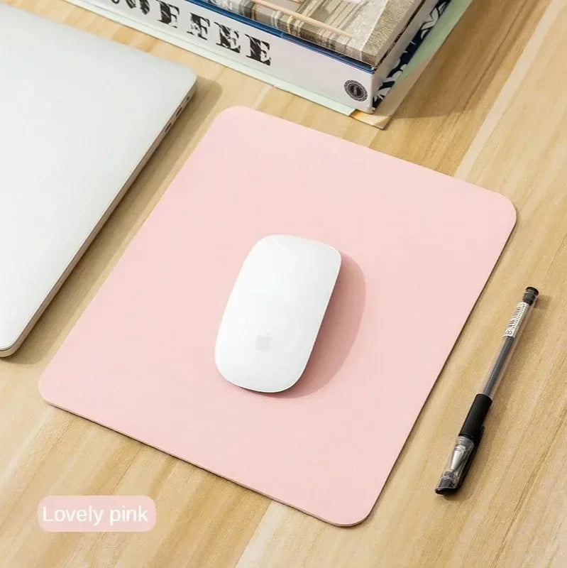 Small Non-Slip PU Leather Mouse Pad - PlusGamer