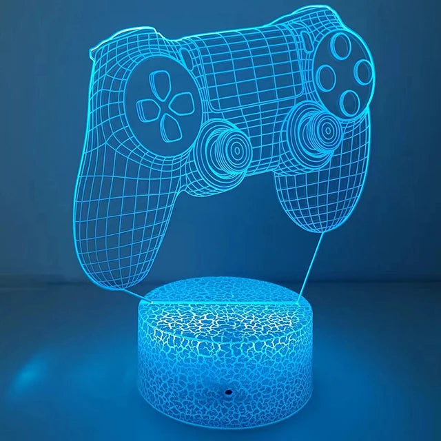 3D LED Gaming Nightlight & Headphone Lamp - PlusGamer