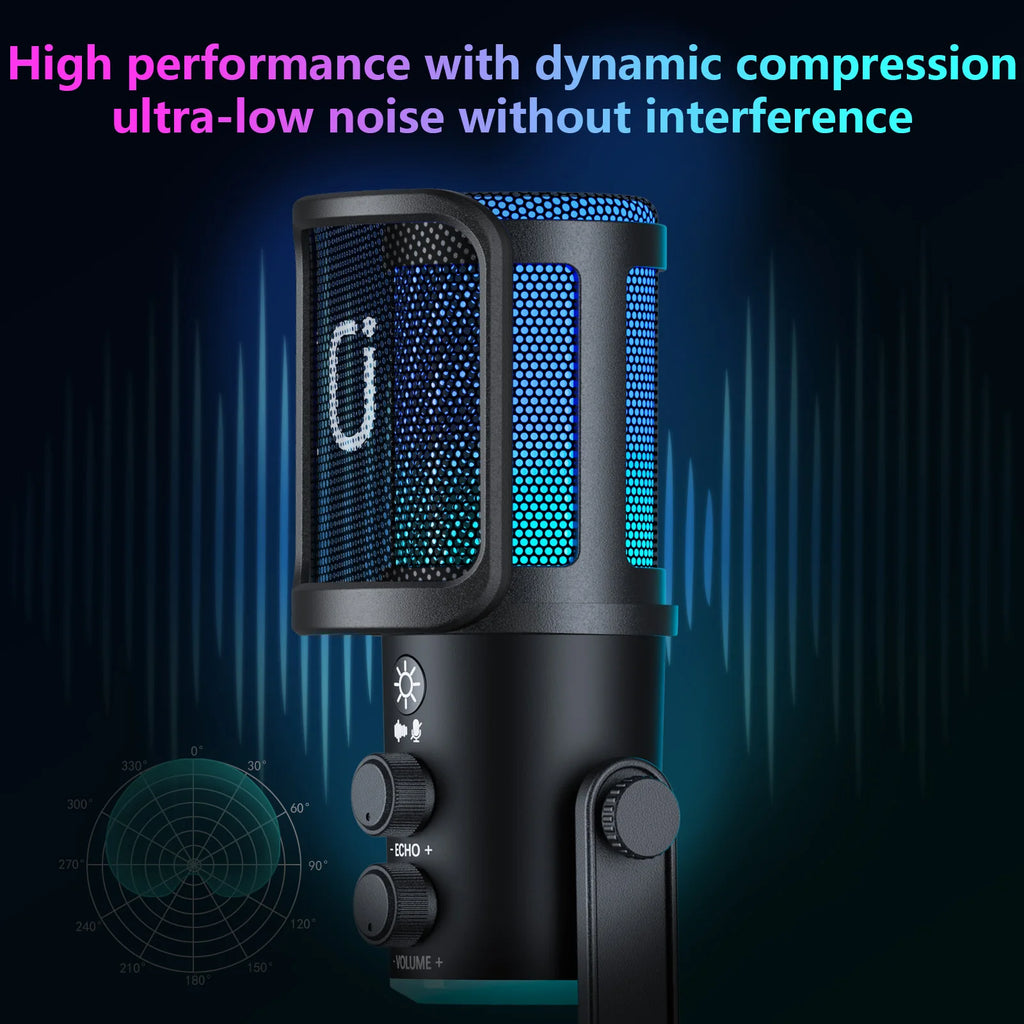 USB/XLR Dynamic Gaming Mic - PlusGamer