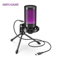 AmpliGame A2 RGB USB Mic - PlusGamer