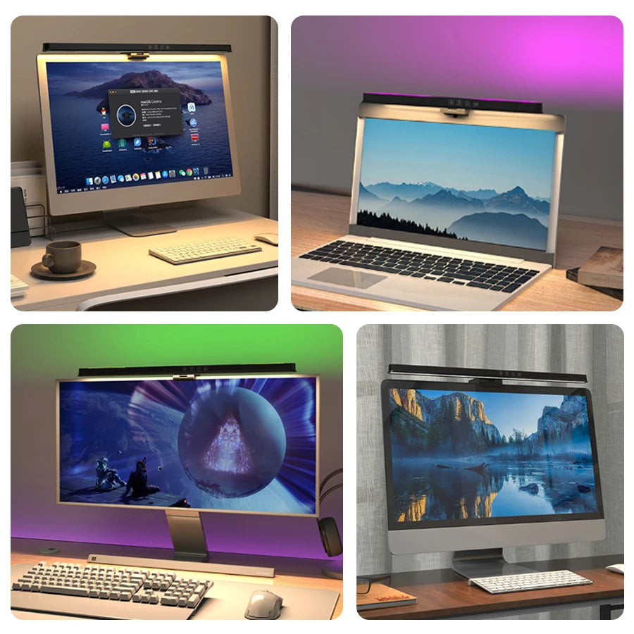 RGB Monitor Light Bar with Asymmetric Light Source - PlusGamer