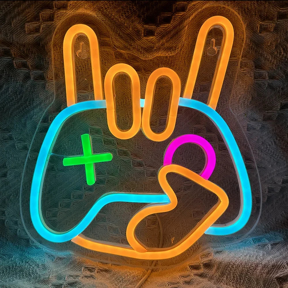LED Neon Game Room Wall Sign - PlusGamer