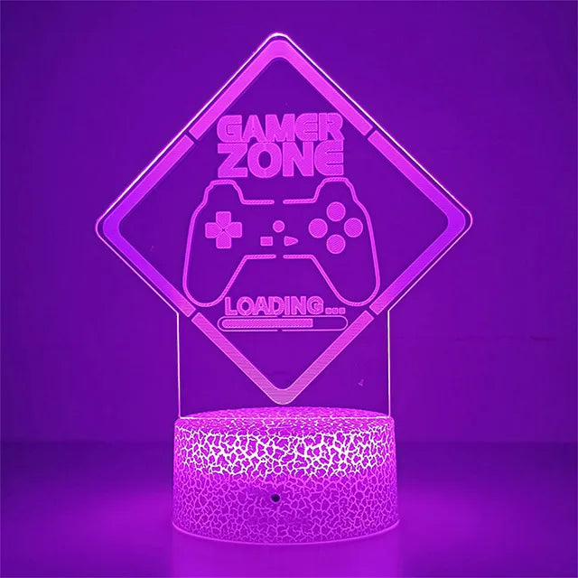 3D LED Gaming Nightlight & Headphone Lamp - PlusGamer