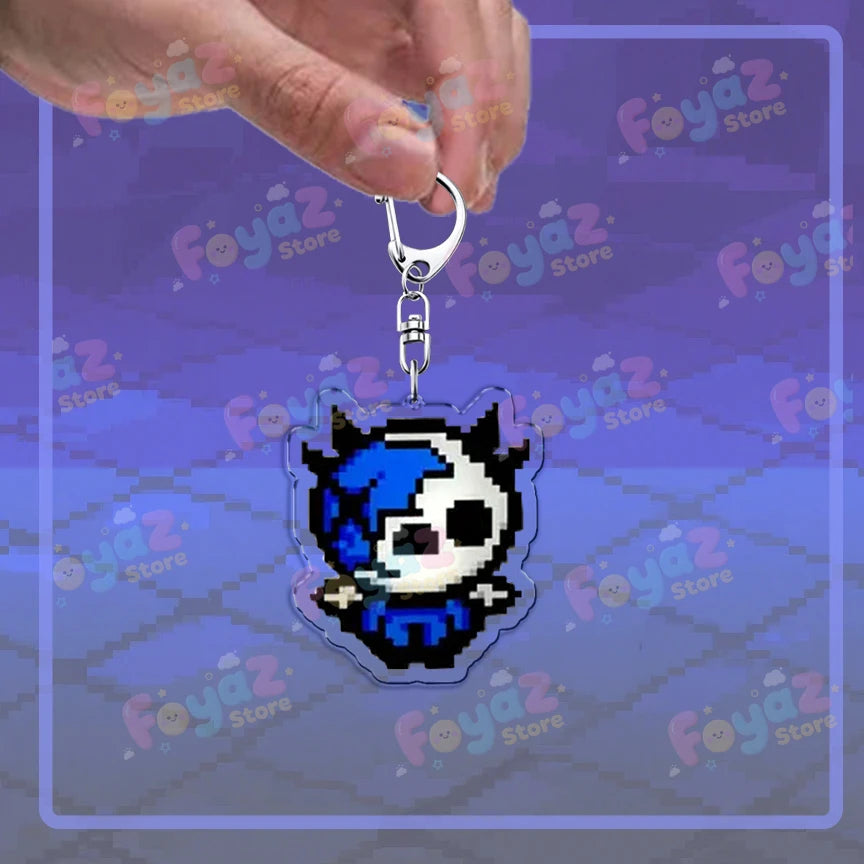 Isaac Pixel Art Keychain - PlusGamer