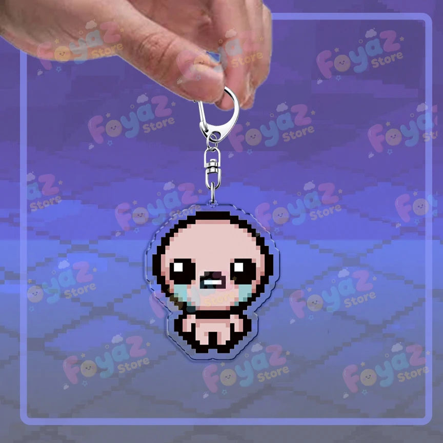 Isaac Pixel Art Keychain - PlusGamer