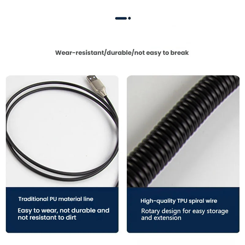 Coiled Type-C Aviator Mechanical Keyboard Cable - PlusGamer