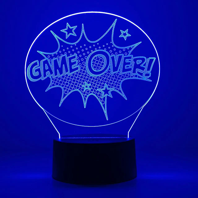 3D LED Gaming Nightlight & Headphone Lamp - PlusGamer