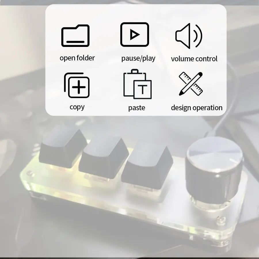 Streamer Control Mini RGB Macro Pad - PlusGamer