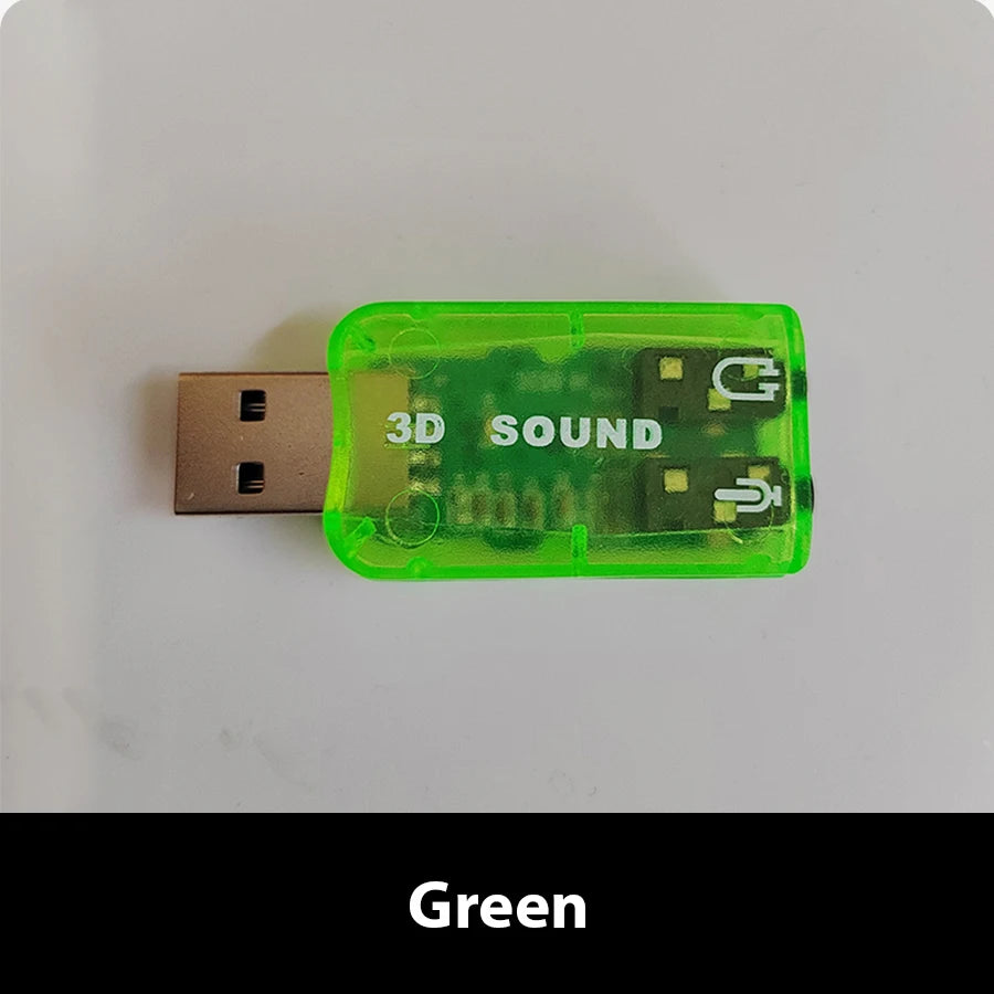 5.1 Channel USB External Sound Card Audio Interface - PlusGamer