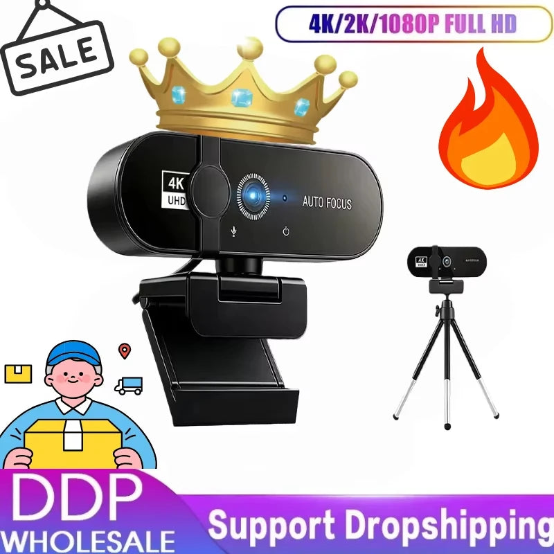4K Autofocus Streaming Webcam - PlusGamer