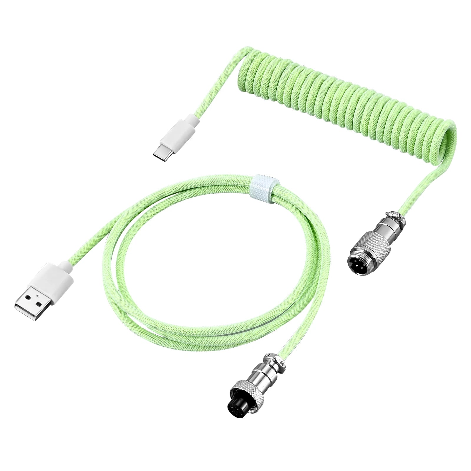 Type-C Coiled Aviator Mechanical Keyboard Cable - PlusGamer