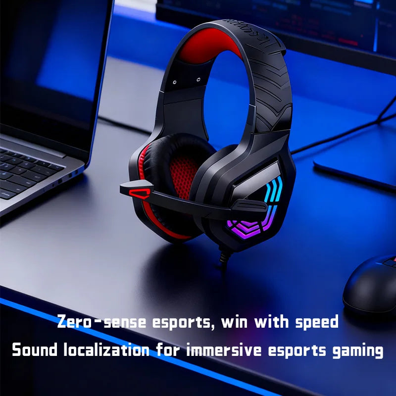 G7 LED Gaming Headset with Noise-Cancelling Mic - PlusGamer