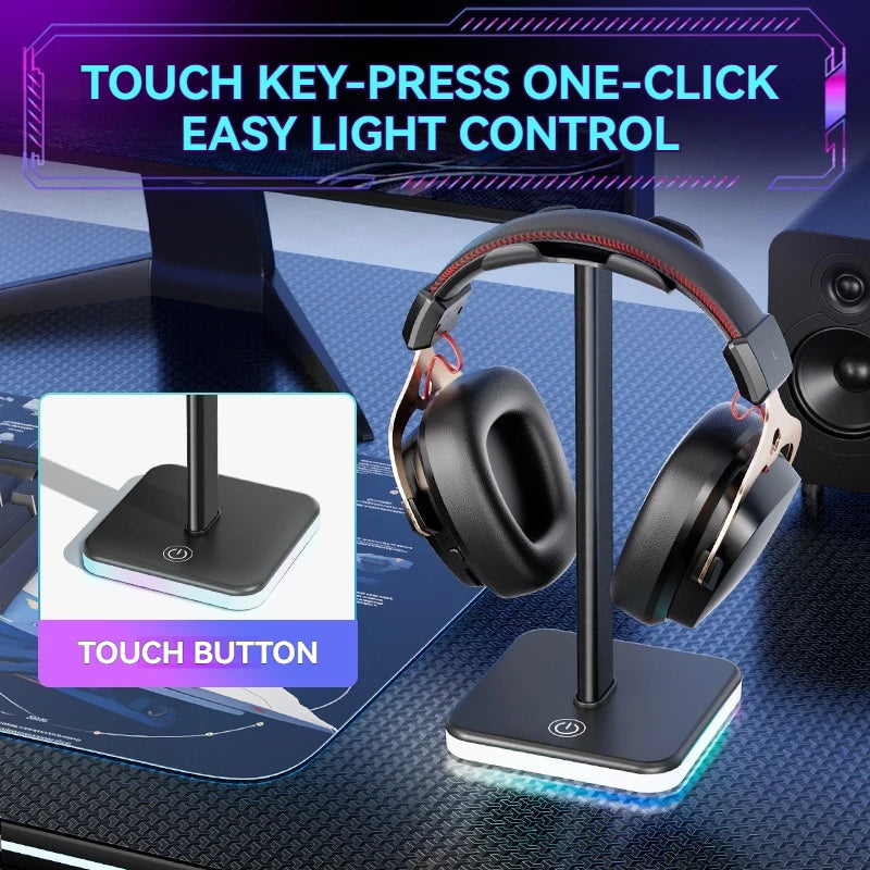 RGB Gaming Headset Display Stand - PlusGamer