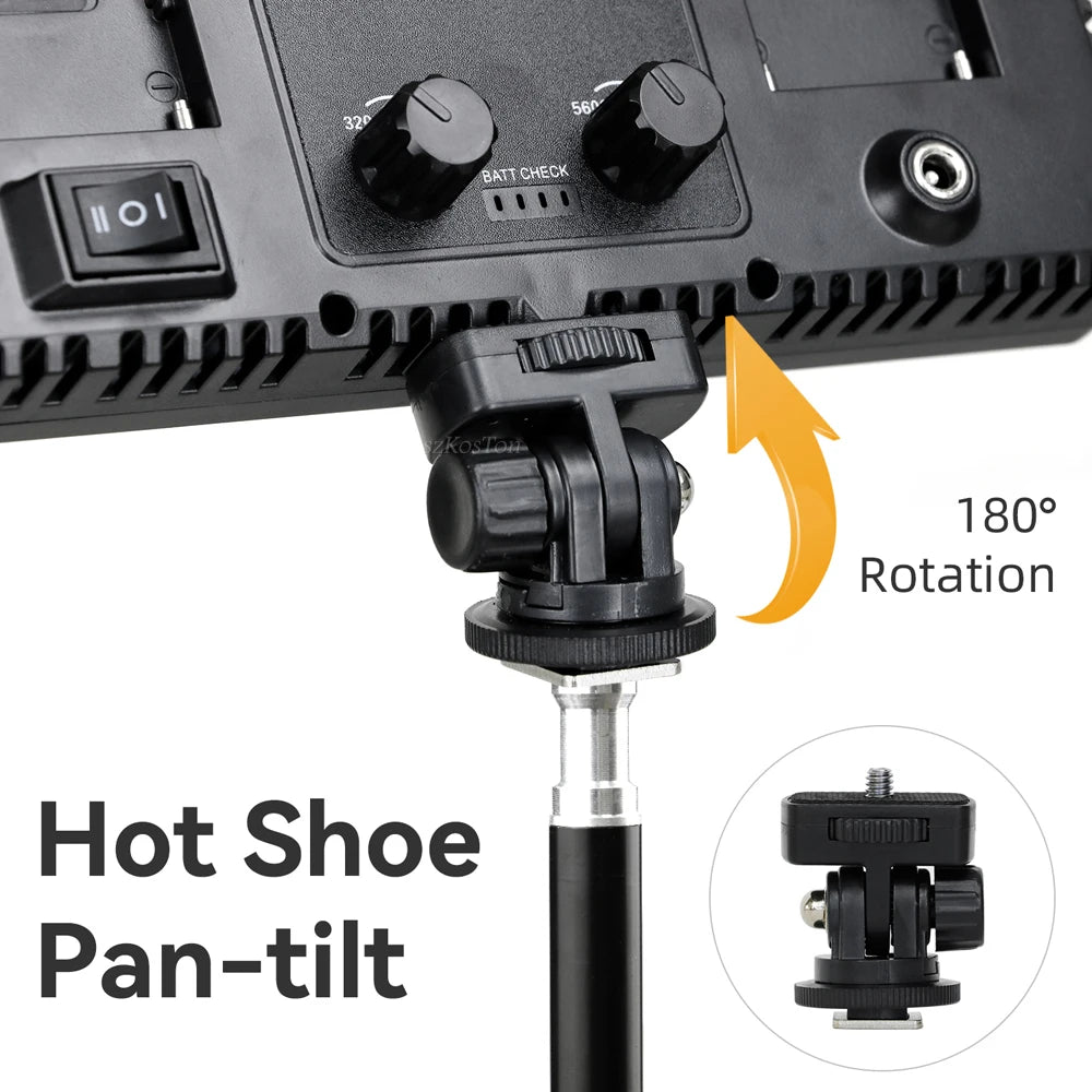 Led-600 Led Video Light Panel With Remote Control Bi-Color 3200-5600K Photography Lighting Panel Camera Photo Studio Fill Lamp