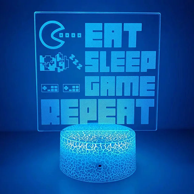 3D LED Gaming Nightlight & Headphone Lamp - PlusGamer
