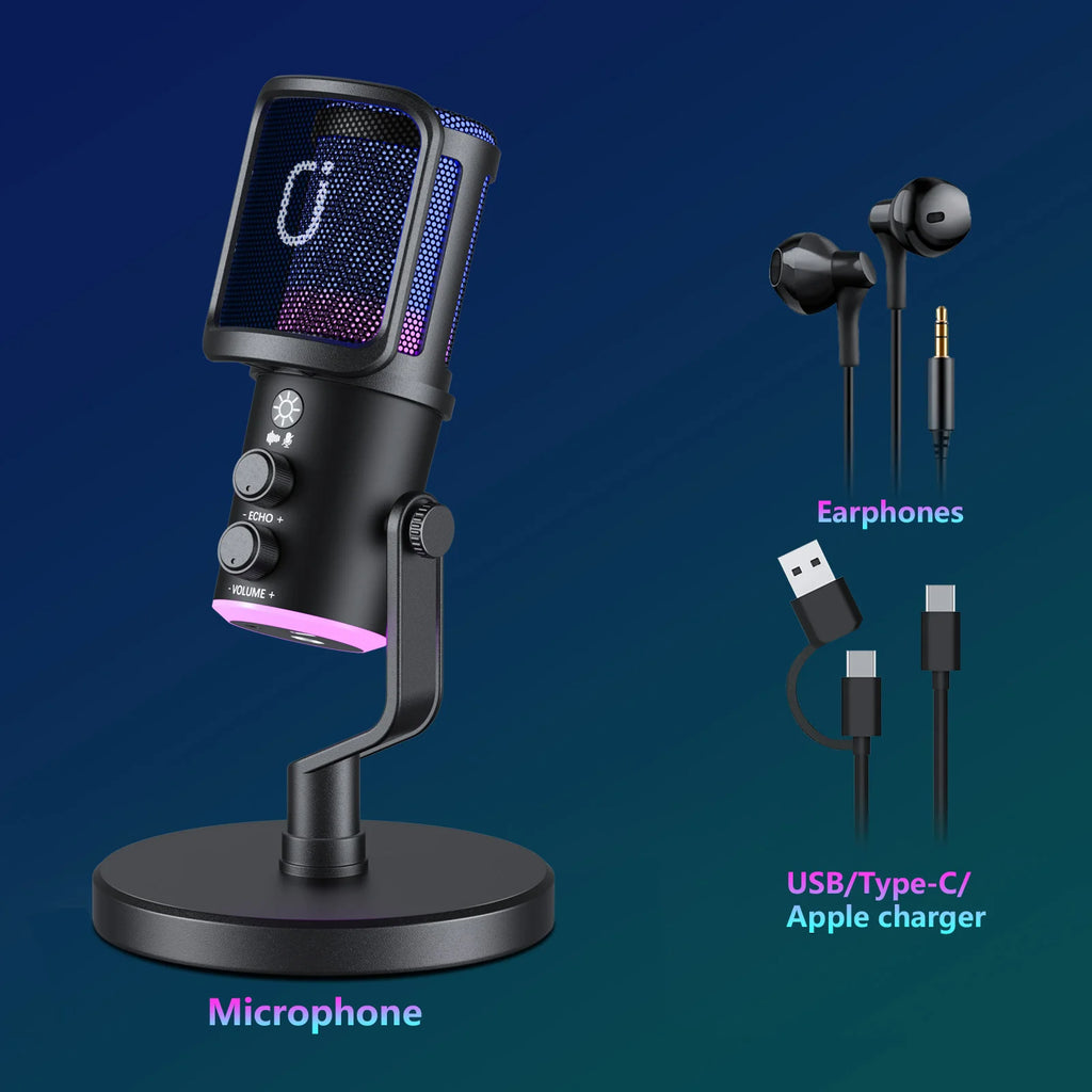 USB/XLR Dynamic Gaming Mic - PlusGamer