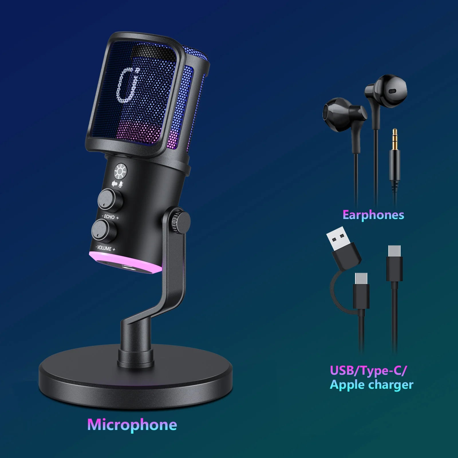 USB/XLR Dynamic Gaming Mic - PlusGamer