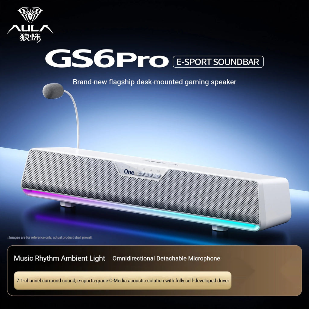 AULA GS6 Pro 7.1 Surround Gaming Soundbar - PlusGamer