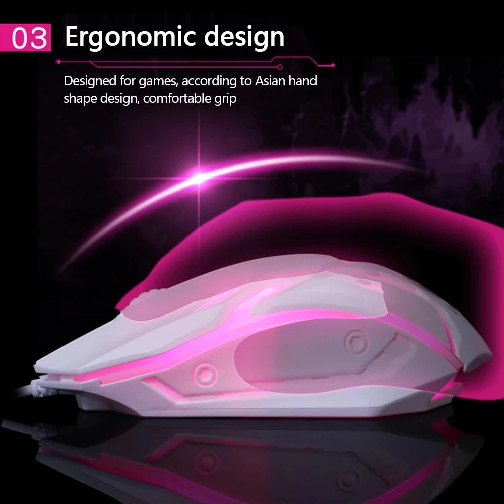Limei S1 Mute Wired Gaming Mouse - PlusGamer