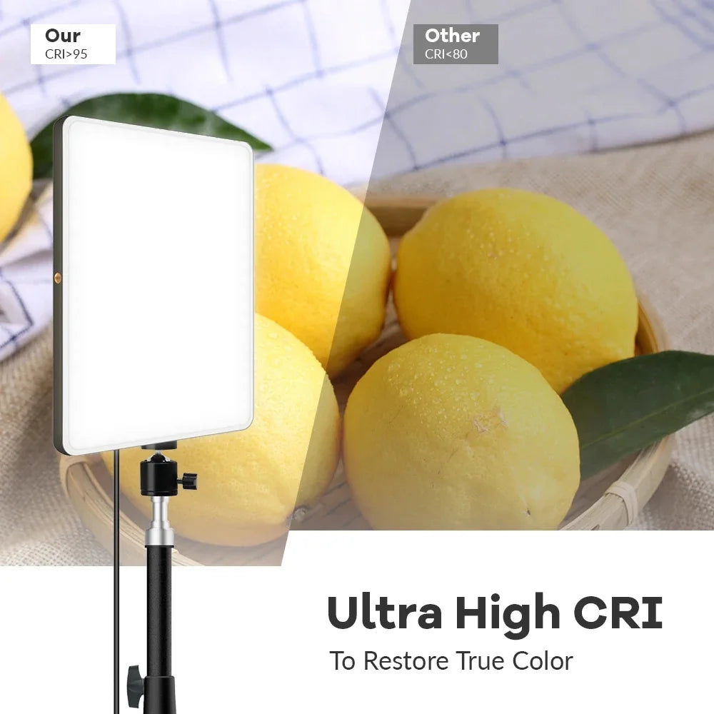 Professional LED Video Light Panel with Tripod and Remote - PlusGamer
