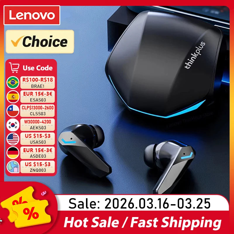 Lenovo GM2 Pro Bluetooth 5.3 Earbuds - PlusGamer